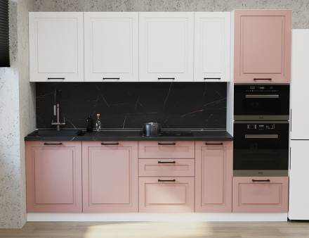 Кухня «Венеция милк Шарли Pink»